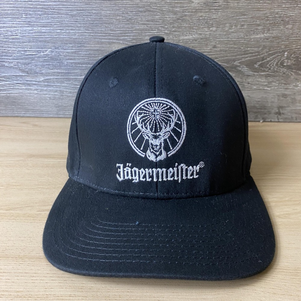 Jagermeister Hat Cap Snap Back Embroidered Deer Promo Bar Drinking Mens